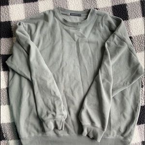 Brandy Melville Dark Sage Erica Oversized Sweatshirt